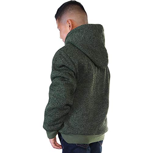 Swan Boy's Full-Zip Sherpa-Lined Hoodie Jacket2
