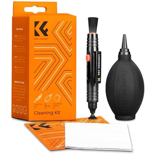 K&F CONCEPT 4 en 1 Kit de Limpieza Cámara, Cleaning Kit con Soplador+2 PCS Paño Limpieza Microfibra Envasado al Vacío+Lápiz Limpiador con Cepillo/Cabeza Carbono para Todos los de DSLR y Objetivos | Ya disponible en tu tienda friki favorita! En mundofriki.es! K&F CONCEPT 4 en 1 Kit de Limpieza Cámara, Cleaning Kit con Soplador+2 PCS Paño Limpieza Microfibra Envasado al Vacío+Lápiz Limpiador con Cepillo/Cabeza Carbono para Todos los de DSLR y Objetivos | Ya disponible en tu tienda friki favorita! En mundofriki.es!