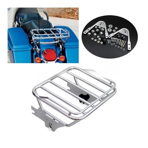Porte-bagages moto Electra Glide support bagages custom 1997 a 2008