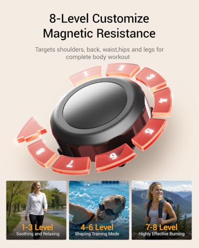 Image of CURSOR Elliptical Exercise Machine, Elliptical Machine for Home with Hyper-Quiet Magnetic Driving System,8&16 Levels Resistance,Compact Elliptical with 12IN Stride,LCD Monitor,350LBS Weight Capacity