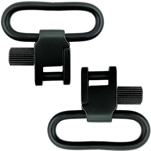 Image of Sling Swivel Sling Mount, Two Point Sling Swivels Attachment Clips, 1 1.25 1.5 in Metal Gun Sling Swivels for Rifle and Shotgun