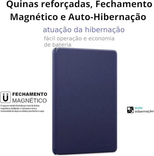 Capa com Textura de Pano Compatível com Kindle (11ª Geração - 2022) - Modelo C2V2L3 - Auto Hibernaçã