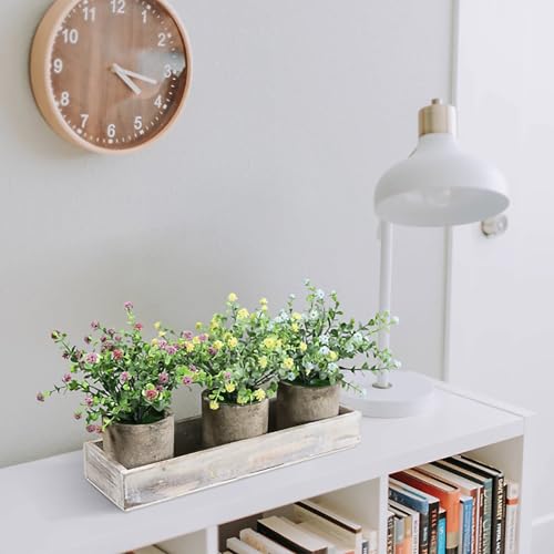 Image of Artificial White Stonepot Breath Flower Indoor Outdoor Plant Lifelike Beauty,Ideal for Home Decor, No Maintenance Required, Perfect for Weddings, Home Decor, Office, Events, and Gifts