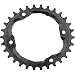 Absolute Black Shimano Oval Traction Chainring