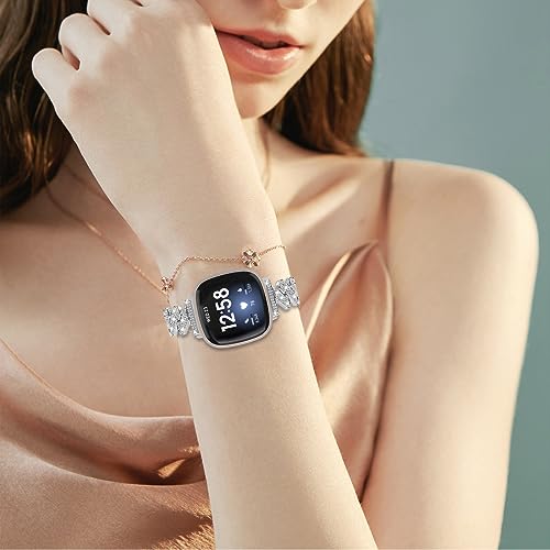 Correa de reloj metal pulsera compatible Fitbit Versa miniatura 5