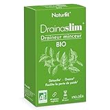 NATURFIT - Drainaslim® - Complément alimentaire aux extraits de plantes BIO - Aide à drainer, détoxifier et faciliter la perte de poids - Sans gluten - Cure 30 jours - 60 gélules