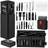 Kit de Limpieza para Teléfono Celular, Kit de Limpieza para iPhone para Limpiador de Puerto de Carga, Kit de Limpieza para Teclado para AirPods/Android/USB C/Audífonos/Laptop/iPad/Lente de Cámara con Bolígrafo de Estilo (Repuesto de Cepillo Negro) 2