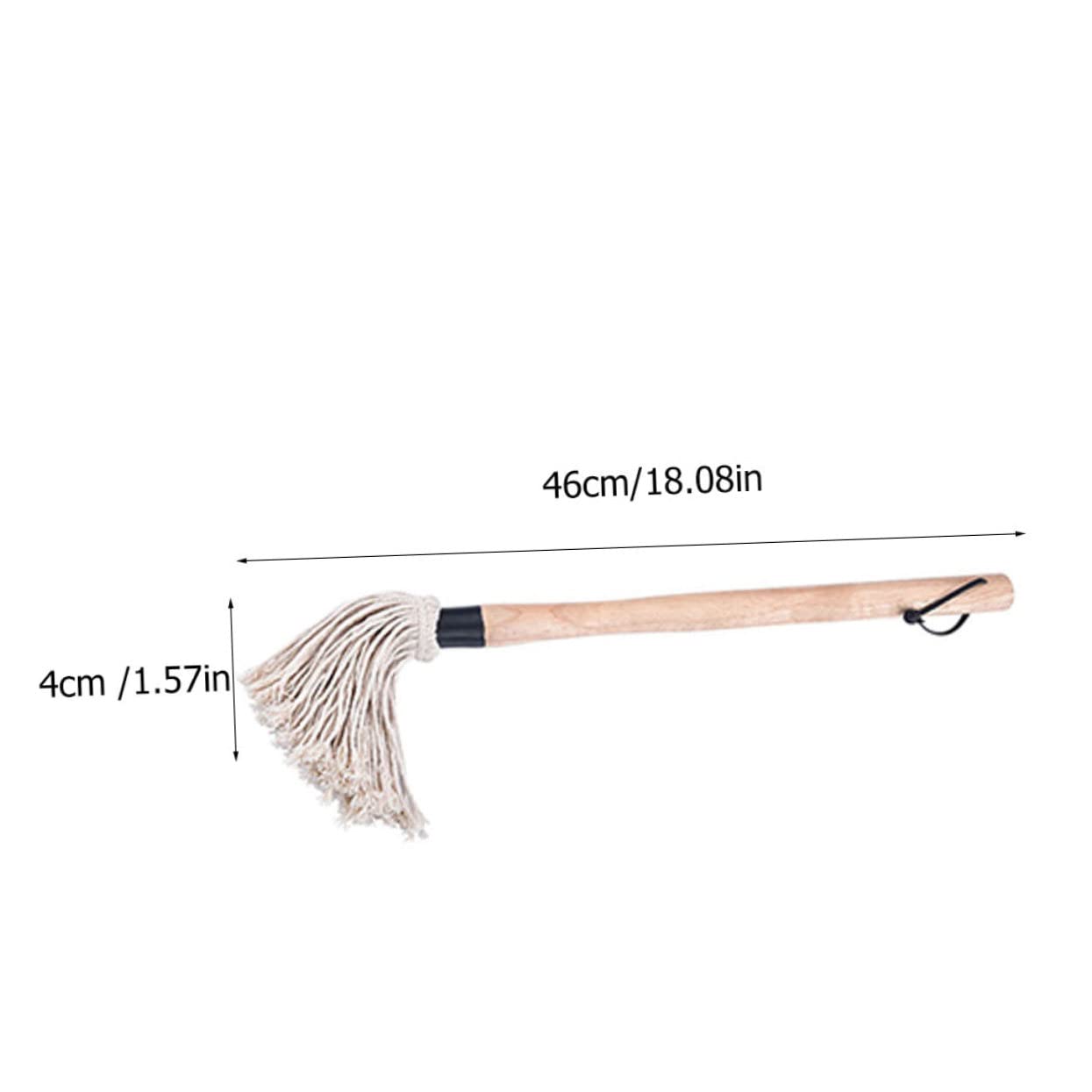 OFFSCH Cooking Brush Set Bbq Brush Replacement Long Wooden Handle Cotton Yarn for Easy Grill Cleaning