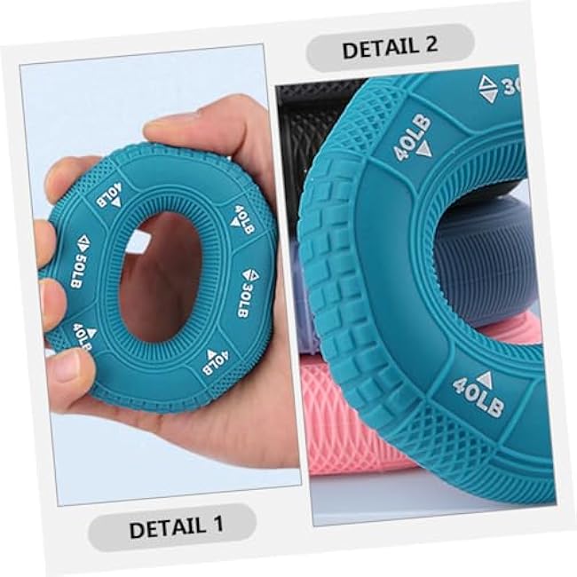 Silicone Hand Strengthener Ring for Muscle Training Wear Resistant Grip Strengthener for Finger and Wrist Fitness Compact Stress Relief Device for Home and