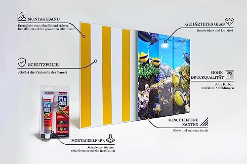 Panneau de cuisine récif corallien Wallfluent pour protéger et décorer le mur - 7