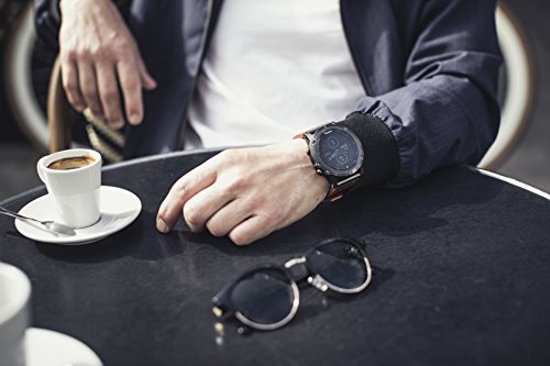 Relógio Multiesportivo Garmin, Fenix 5 Plus, Monitor Cardíaco no Pulso, Preto e Prata