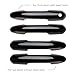 DLOVEG Upgraded Snap-on Door Handle Cover Compatible for 2019-2024 2025 Toyota Rav4 Accessories for Highlander 2020-2024 2025 No Adhesive Black Handle Protectors Glossy Black