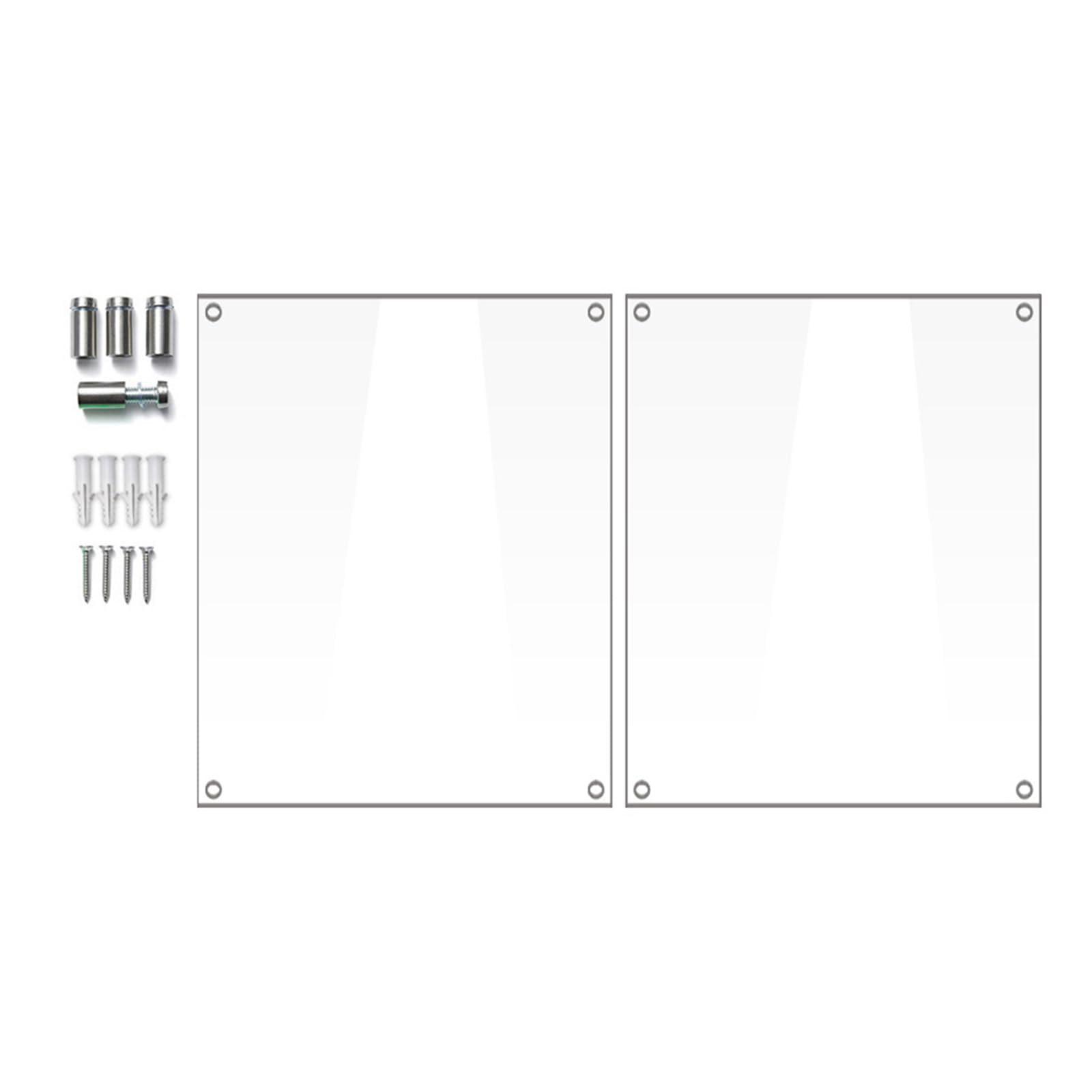 Tsophreniq Sided Photo Frame with Nails for Canvas Pictures Gallery Pictures Family Photos Wedding Photo Artwork Acrylic Frame