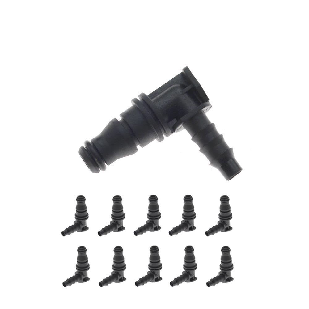 Bcdskzavu 10 Pcs Fit For 1/2/5/10X Id Vent Hose Pipe Deputy Expansion Kettle Water Pipe Pipe Connector(10 Pcs)