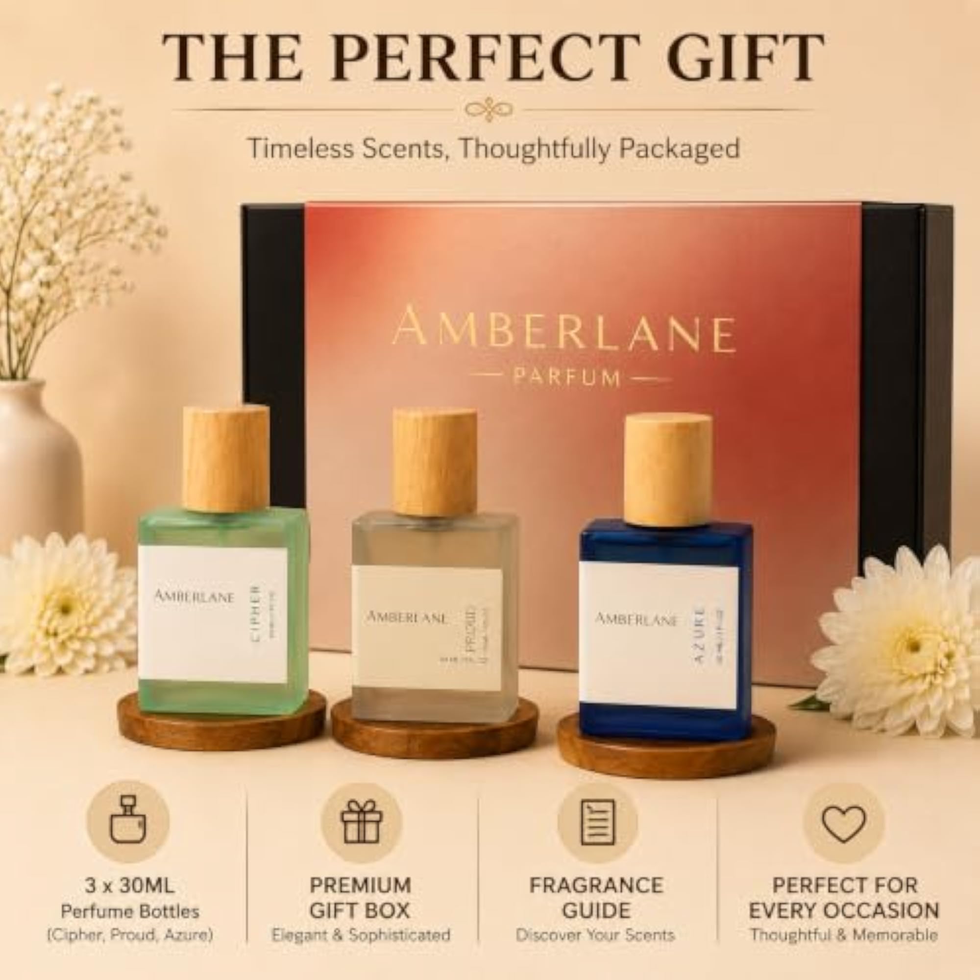 Unisex Perfume, Long Lasting Eau De Parfum, 30ml Each