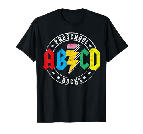 ABCD Preschool Rocks 1st Day Pre-K Teacher Back To School T- T-Shirt