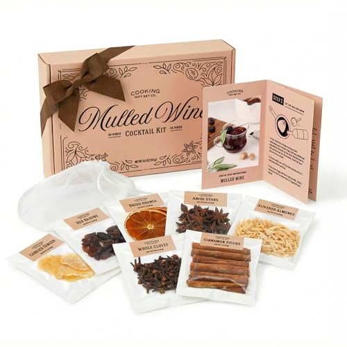 Mulled Wine Kit Mulling Spices for Apple Cider and Infused German Gluhwein Mix | Best Wine Lover Gift for Cozy Nights at Home for New Homeowners