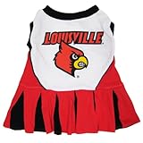 Pets First Collegiate Louisville University Dog Cheerleader Outfit, Medium