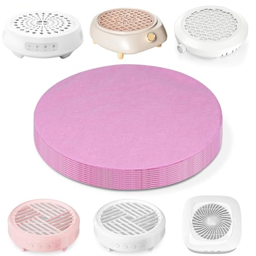 Image of 200 Sheets Nail Dust Collector Filter Paper Compatible with MelodySusie Nail Dust Collectors, Models HPro/SProR/SPro/XC320J, Disposable Nail Paper Sheets Nail Tech Supplies Accessories for Home Salon