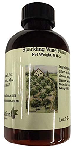 Sparkling Wine Natural Flavor - Champagne-Type Flavoring for Baked Goods - Beverages - PG Free -...