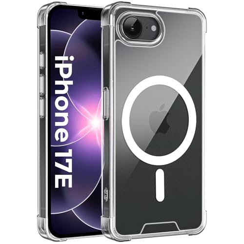 Image of A rtistque Clear Back Cover Case for iPhone 17e | Compatible with Mag-Safe | Premium Cover | Shockproof TPU Bumper | Slim Protective Design | iPhone 17e Back Cover - Transparent