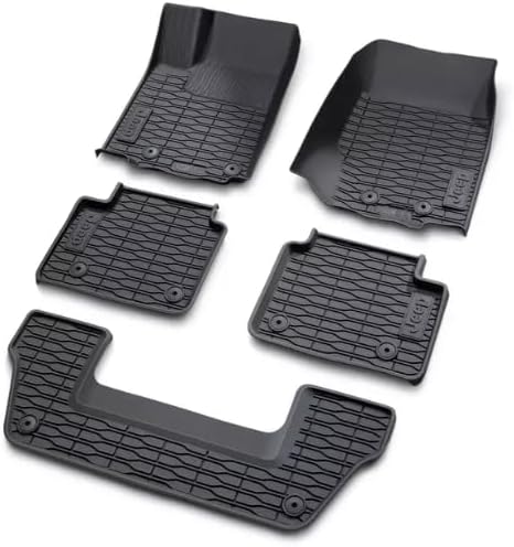 82216640AA OEM Mopar - Juego completo de alfombrillas para todo tipo de clima para modelos Jeep Grand Cherokee WL de tres filas