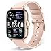 Messe mit günstig Kaufen-Tisoutec Smartwatch Damen Herren,Fitnessuhr Tracker mit Telefonfunktion 1,69