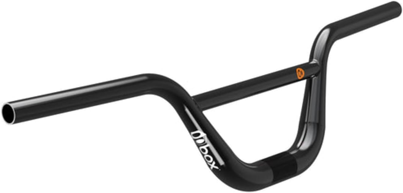 Box One Oversized Chromoly Bicycle Handlebar Tailored for Larger-Sized Racers, Heightened Responsiveness, Reduced Latency & Wall Thickness Gloss Black w/Pad Printing Finish