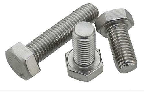 Panache Bolt M5 304 Stainless Steel Hex Head Screws, Fully Thread, Bright Finish, Machine Thread M5 Bolt (10mm) 50 Pieces-image-33