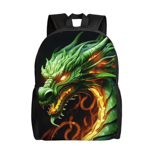 QSMJKLD Mochila para laptop dragão chinês para mulheres e homens, mochila para computador, leve, casual, mochila para o dia 40,6 cm