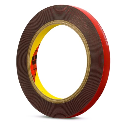 GoFire 3mDouble Sided Tape 10mm x 3m Heavy Duty Waterproof Perfect for Automotive LED Strips Indoor Outdoor Applications Ultra Strong Adhesion Multi Purpose Mounting Solution