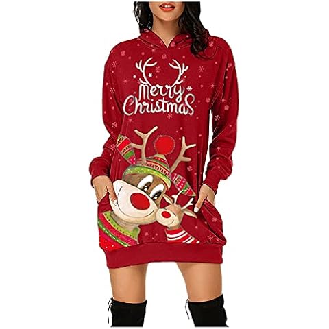 Sudadera con capucha de Navidad para mujer Hanxiulin Cover