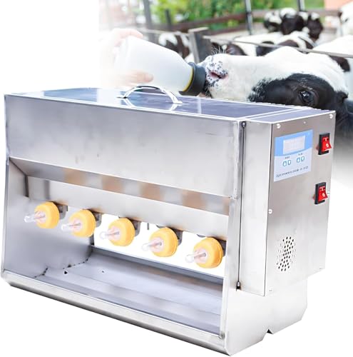 Alimentador de lactancia en acero inoxidable y silicona para ranchos