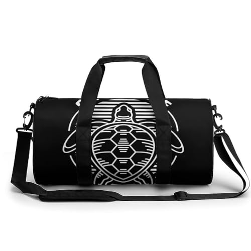 Sac week-end duffel bag étanche avec motif tortue pour camping