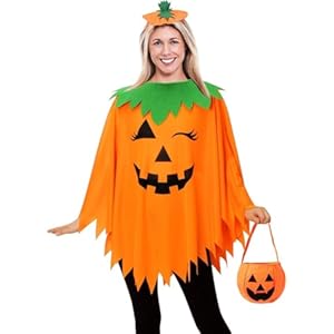 SHIRIA 3PCS Halloween Pumpkin Costu...