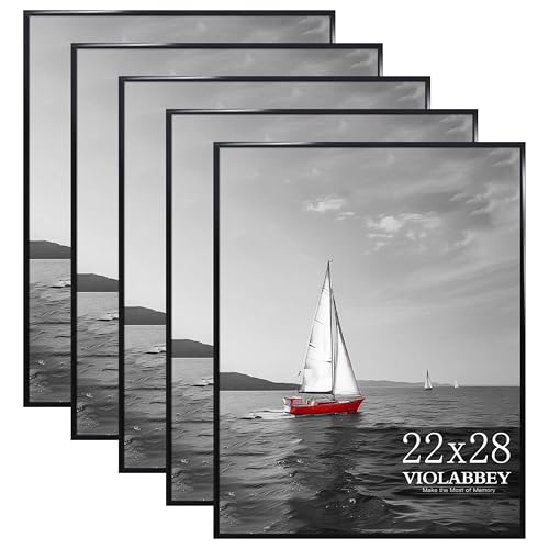 Ensemble 5 cadres affiche VIOLABBEY 22x28 noir
