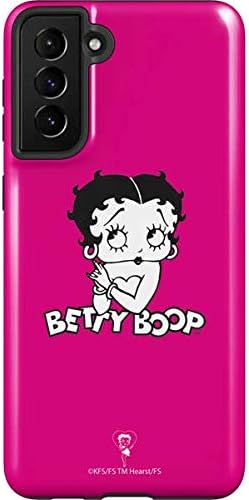Skinit Pro Phone Case Compatible with Galaxy S21 Plus 5G - Officially Licensed Betty Boop Pink Background Design