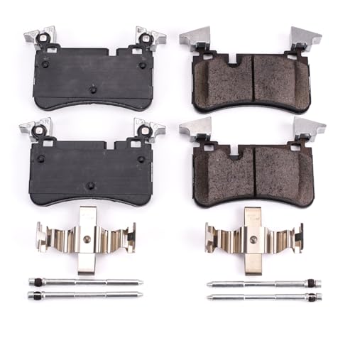 Image of PowerStop Rear Brake Pads for Mercedes-Benz C63 AMG 2008-13 |CLS63 AMG 2007-11 |E63 AMG 2008-09 |SL55 AMG 2007-08 |SL63 AMG 2009-12 - Z17 Ceramic Brake Pads with Installation Hardware, 17-1373