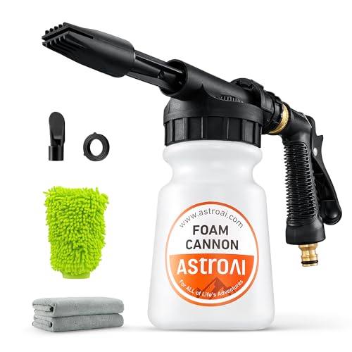 AstroAI Foam Gun Car Wash Kit with Wash Mitt & Microfiber Towel