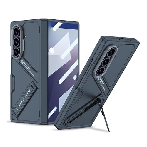 �ϏՌ� �P�[�X Samsung Galaxy Z Fold 7 5G �p�A�X�N���[���v���e�N�^�[���q���W�ی��̌^�A2025�N���f�� �X�����J�o�[�A�B���X�^���h�t�� �S�ʕی�X�}�z�P�[�X(Green)