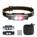 XYHWPROS Rechargeable USB-C Headlamp 8 Modes,IP66 Waterproof Aluminum Alloy LED Head Light with 2600