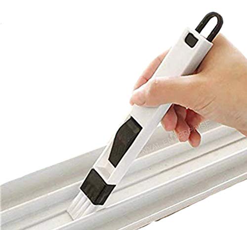 Hembriz Multi purpose cleaning brush, Plastic Window Slot Screen Keyboard Drawer Wardrobe Corner Gap Dust Removal Cleaning Brush with Dustpan(Random color, Pack of 1) (B08T9KG6FS) Amazon Price History, Amazon Price Tracker