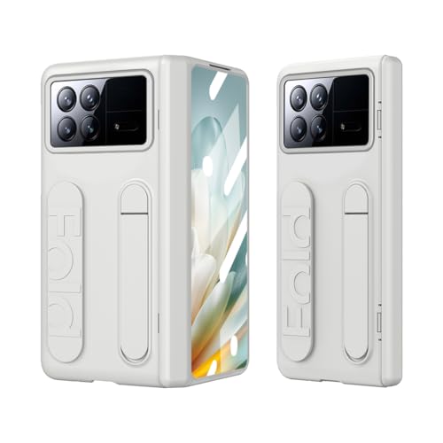 Coque Xiaomi Mix Fold 3 blanche avec protection charnière et support