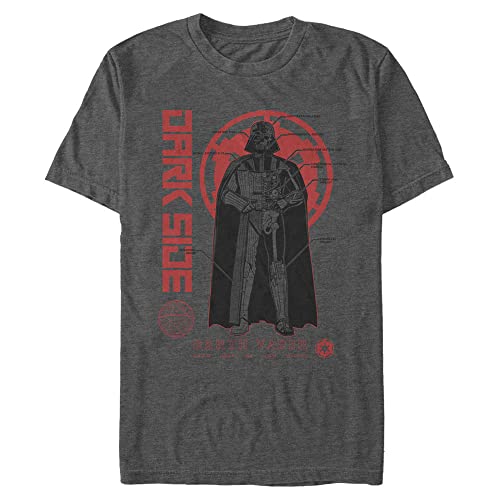 Star Wars Anatomie Vador T-Shirt Homme fini les hauts sans originalité grâce au design geek