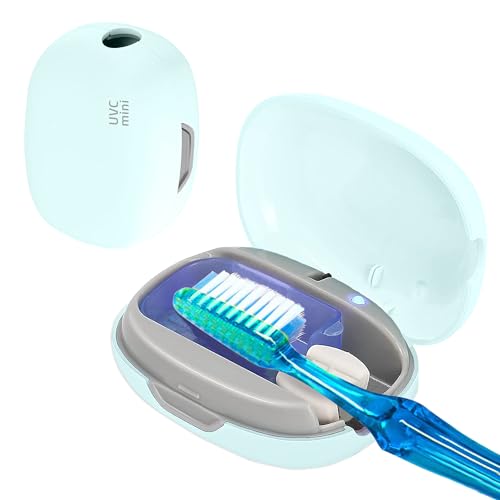 Esterilizador Cepillo Dientes Portátil UV Recargable | Higienizador Cepillo Dientes USB - Esterilizador Dental Ultravioleta y Estuche para Viajes, Hogar y Oficina