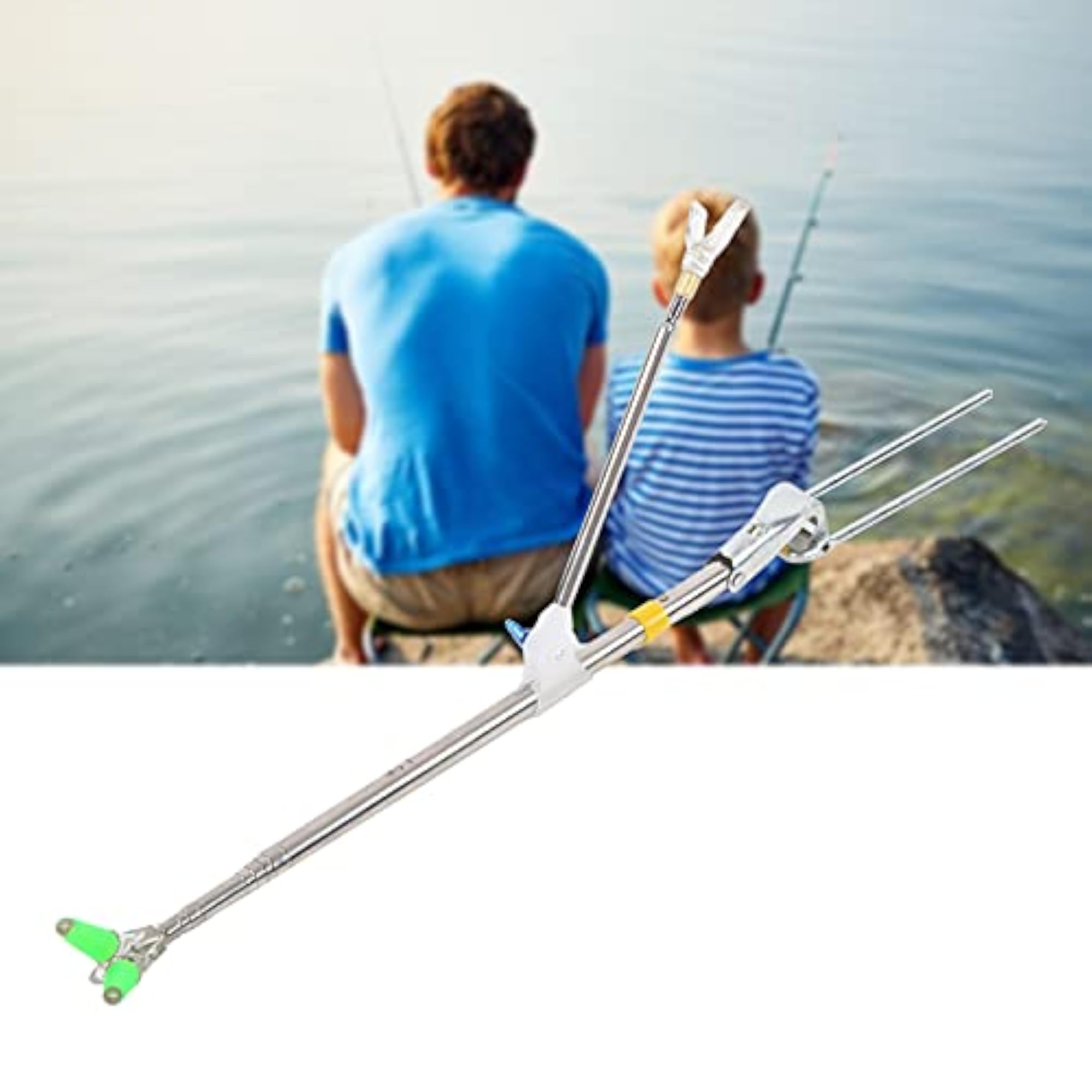 Telescopic Fishing Rod Holder with Ground Plug