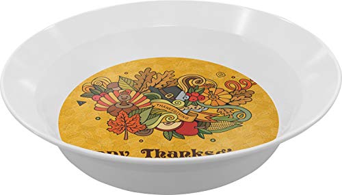 Personalized Happy Thanksgiving Melamine Bowl - 12 oz