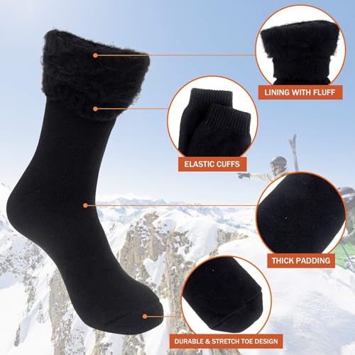 Thermal Socks for Men Thick Insulated Heated Socks Winter Warm Sock for Cold Weather2