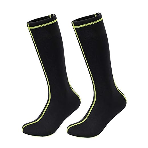 AfinderDE Männer Frauen Tauchsocken Lange Neoprensocken Wassersport rutschfest Tauchen Schwimmen Neopren Socken Strümpfe Kniestrümpfe für Tauchen Schnorcheln Surfen Segeln Kajakfahren