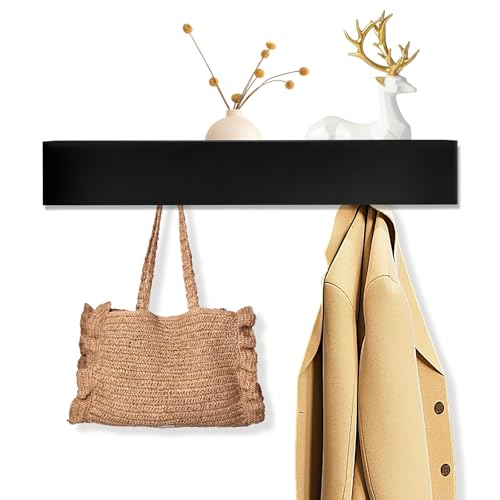 LINTRA Colgadores de Pared Negro Percheros
